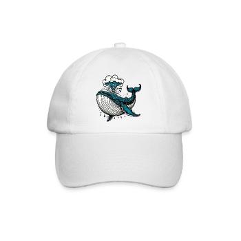 Wal - Baseballkappe - Weiß/Weiß - Vorne