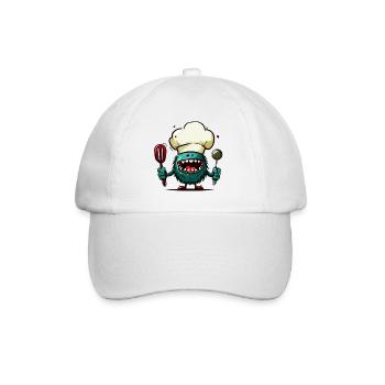 Außerirdischer Außerirdischer Marsianer Koch Koch - Baseballkappe - Weiß/Weiß - Vorne