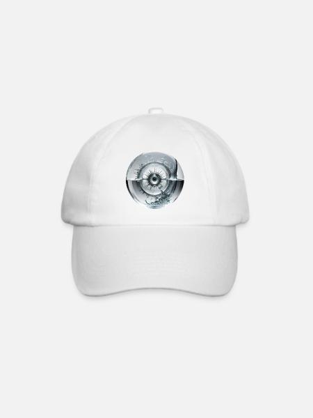 Tears in my eyes - Baseballkappe - Weiß/Weiß