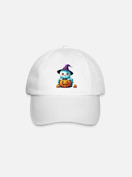 Hexen-Gespenst - Baseballkappe - Weiß/Weiß