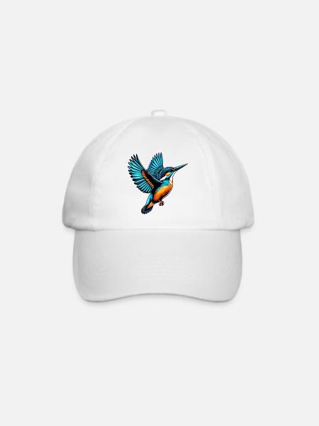 Eisvogel - Baseballkappe - Weiß/Weiß