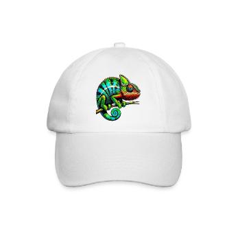 Chamäleon - Baseballkappe - Weiß/Weiß - Vorne
