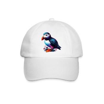 Papageitaucher - Baseballkappe - Weiß/Weiß - Vorne