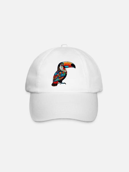 Tukan - Baseballkappe - Weiß/Weiß