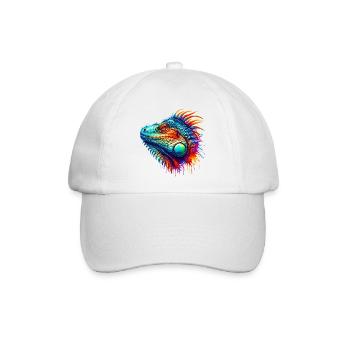 Leguan - Baseballkappe - Weiß/Weiß - Vorne