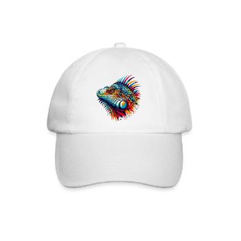 Leguan - Baseballkappe - Weiß/Weiß - Vorne