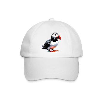 Papageitaucher - Baseballkappe - Weiß/Weiß - Vorne