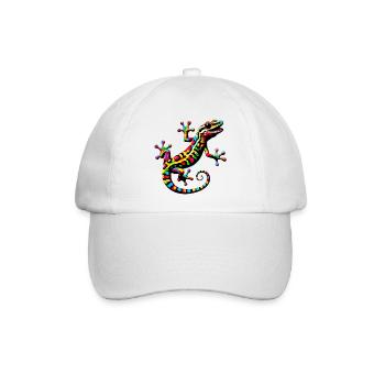 Gecko - Baseballkappe - Weiß/Weiß - Vorne
