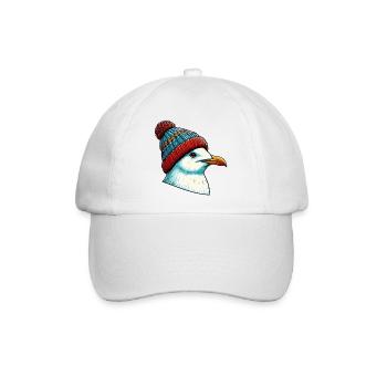 Möwe - Baseballkappe - Weiß/Weiß - Vorne