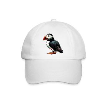 Papageitaucher - Baseballkappe - Weiß/Weiß - Vorne