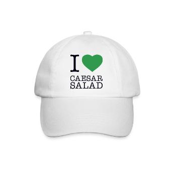 I LOVE CAESAR SALAD - Baseballkappe - Weiß/Weiß - Vorne