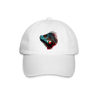 Leguan - Baseballkappe - Weiß/Weiß - Vorne