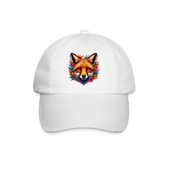 Fuchs - Baseballkappe - Weiß/Weiß - Vorne