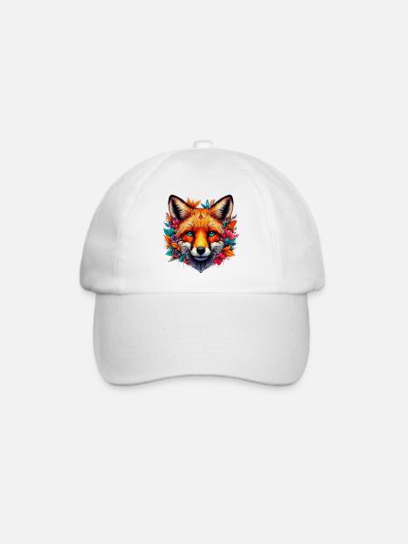 Fuchs - Baseballkappe - Weiß/Weiß