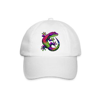 Gecko - Baseballkappe - Weiß/Weiß - Vorne