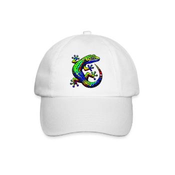 Gecko - Baseballkappe - Weiß/Weiß - Vorne