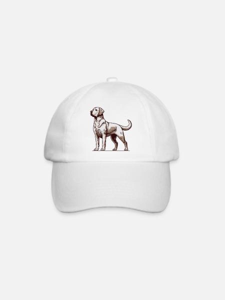 Labrador - Baseballkappe - Weiß/Weiß