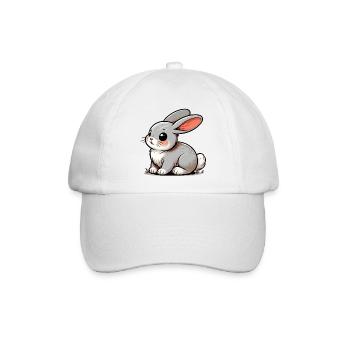 Kaninchen - Baseballkappe - Weiß/Weiß - Vorne