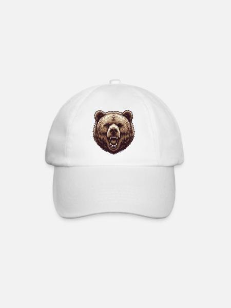 Grizzly - Baseballkappe - Weiß/Weiß