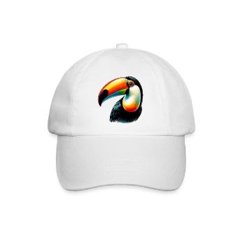 Tukan - Baseballkappe - Weiß/Weiß - Vorne