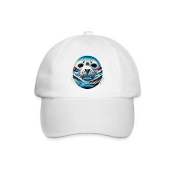 Siegel - Baseballkappe - Weiß/Weiß - Vorne