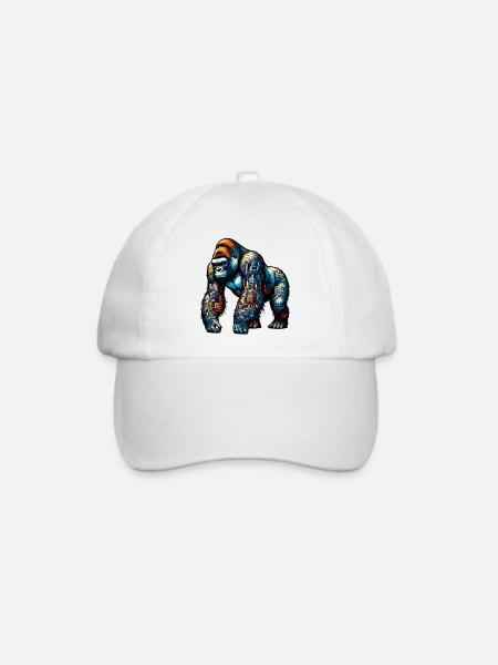 Gorilla - Baseballkappe - Weiß/Weiß