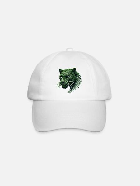 Bestie aus grünen Blättern - Baseballkappe - Weiß/Weiß