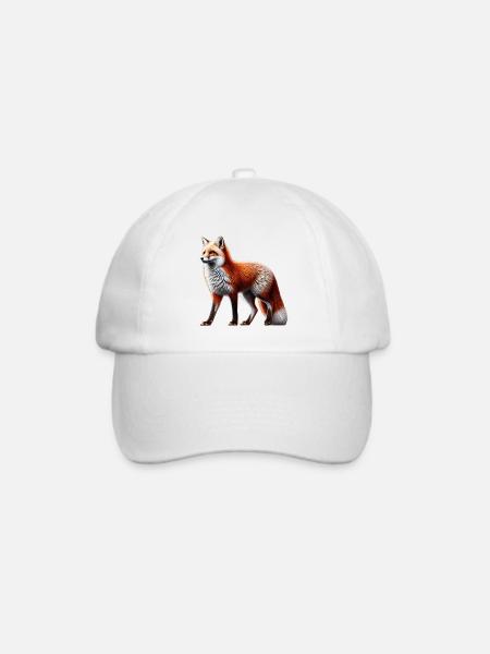 Fuchs - Baseballkappe - Weiß/Weiß