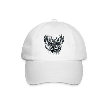 Nordische Mythologie Wikinger Krieger Adler - Baseballkappe - Weiß/Weiß - Vorne