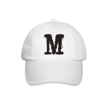 M - Baseballkappe - Weiß/Weiß - Vorne