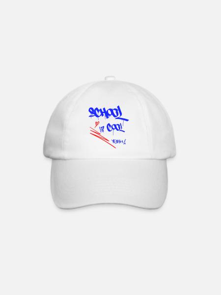 School is cool, Einschulung - Baseballkappe - Weiß/Weiß