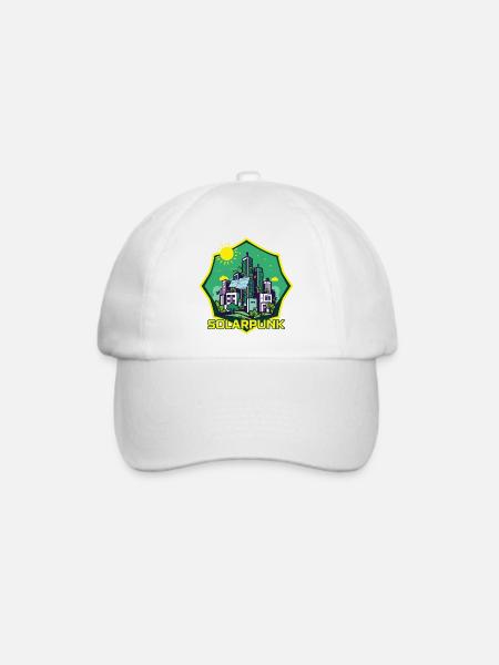 Solarpunk - Baseballkappe - Weiß/Weiß
