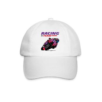 Motorradrennen - Superbike - Baseballkappe - Weiß/Weiß - Vorne