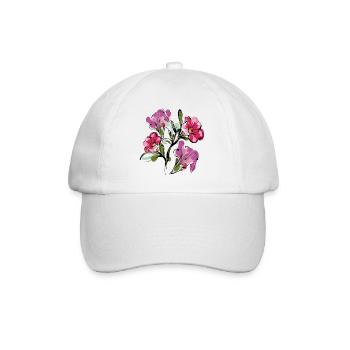 Blumenstrauß Flowers - Baseballkappe - Weiß/Weiß - Vorne