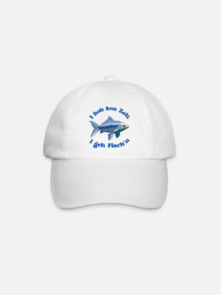 Bayern Fisch Angeln - Baseballkappe - Weiß/Weiß