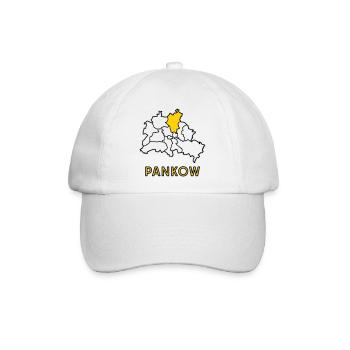 PANKOW, Stadtteil von Berlin - Baseballkappe - Weiß/Weiß - Vorne