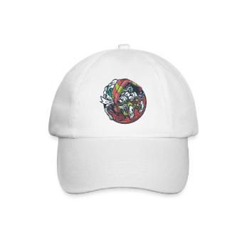 Rothelm-Astronaut Zombie - Baseballkappe - Weiß/Weiß - Vorne