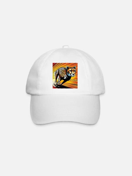 Gepard - Baseballkappe - Weiß/Weiß