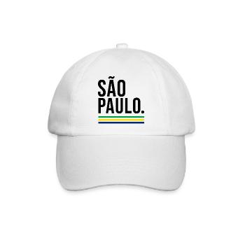 SÃO PAULO – Brazil Urban Colors - Baseballkappe - Weiß/Weiß - Vorne