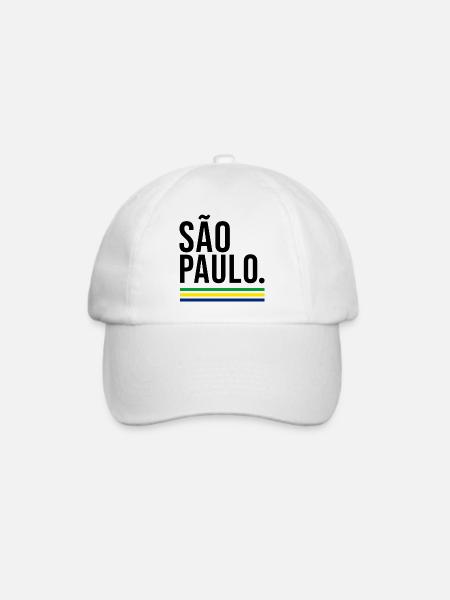 SÃO PAULO – Brazil Urban Colors - Baseballkappe - Weiß/Weiß