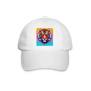 Tiger - Baseballkappe - Weiß/Weiß - Vorne