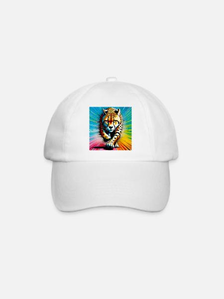Gepard - Baseballkappe - Weiß/Weiß