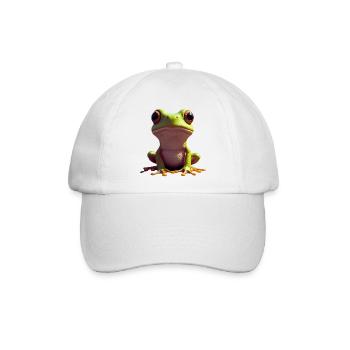 Design ohne Titel - Baseballkappe - Weiß/Weiß - Vorne