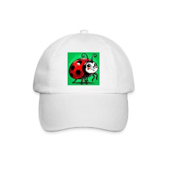 Marienkäfer - Baseballkappe - Weiß/Weiß - Vorne