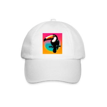 Tukan - Baseballkappe - Weiß/Weiß - Vorne