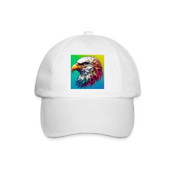 Adler - Baseballkappe - Weiß/Weiß - Vorne