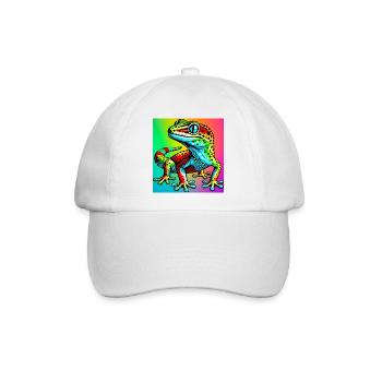 Gecko - Baseballkappe - Weiß/Weiß - Vorne