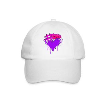 Hashtag Love - Baseballkappe - Weiß/Weiß - Vorne