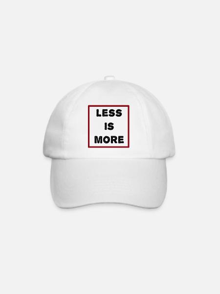 less_is_more - Baseballkappe - Weiß/Weiß