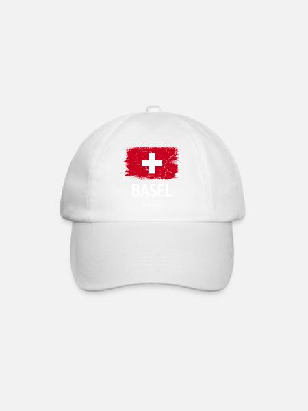 Basel - Baseballkappe - Weiß/Weiß